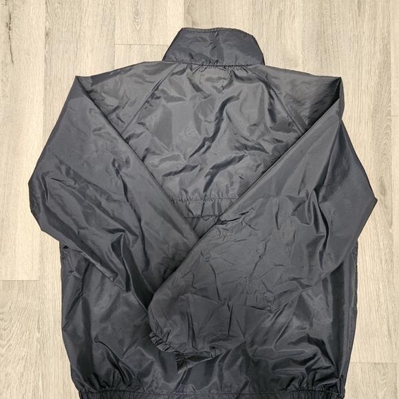 Mens Vintage Green Eagle Jacket Mens Large Blue Full Zip 90s 1996 Windbreaker - Picture 6 of 8